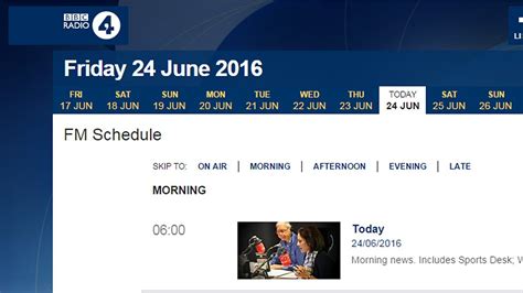 bbc radio 4 schedule today